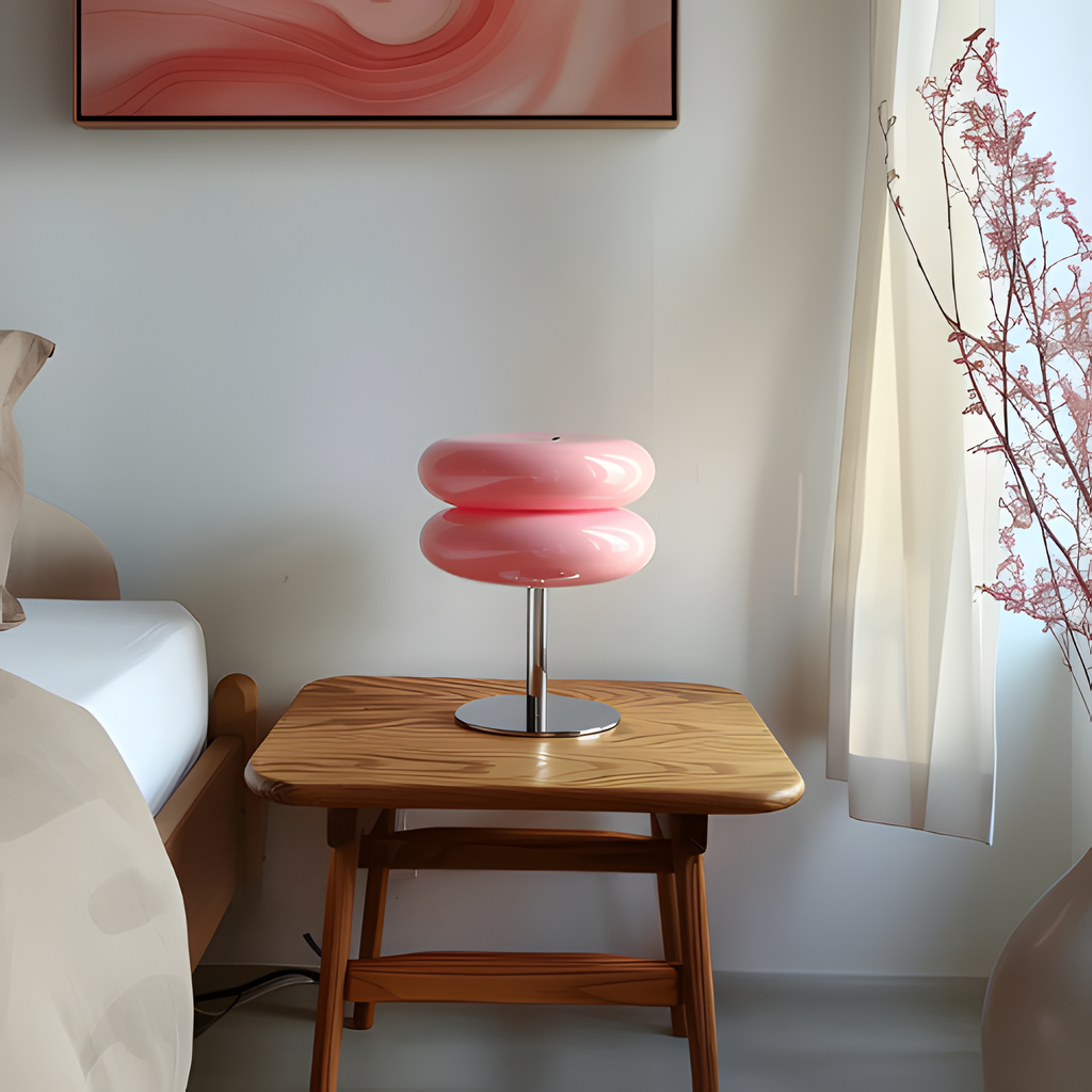 Lámpara De Mesa Doble Esfera - Moderno Italiano