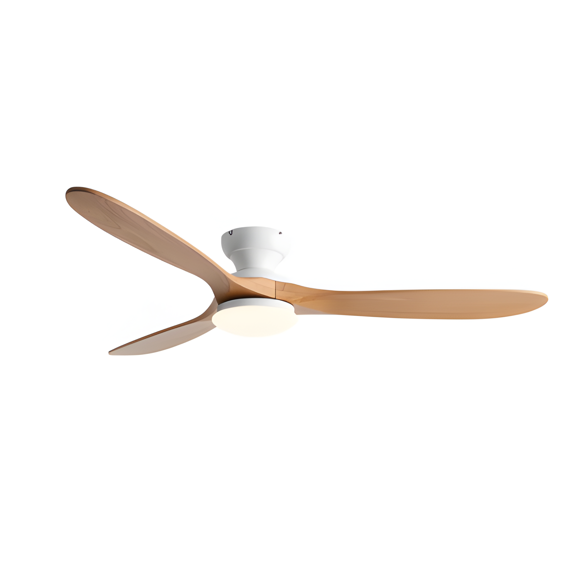 Ventilador de techo con luz en tono madera - Elegancia atemporal