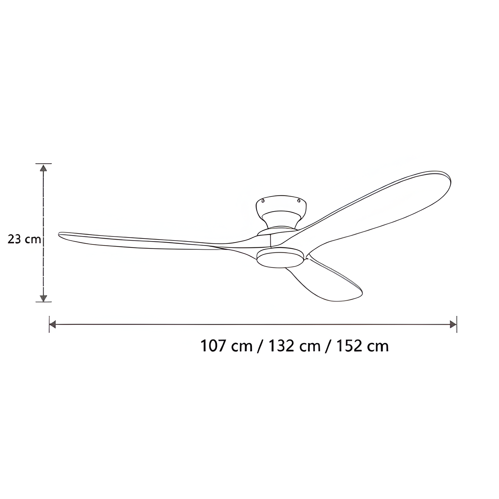 Ventilador de techo con luz en tono madera - Elegancia atemporal