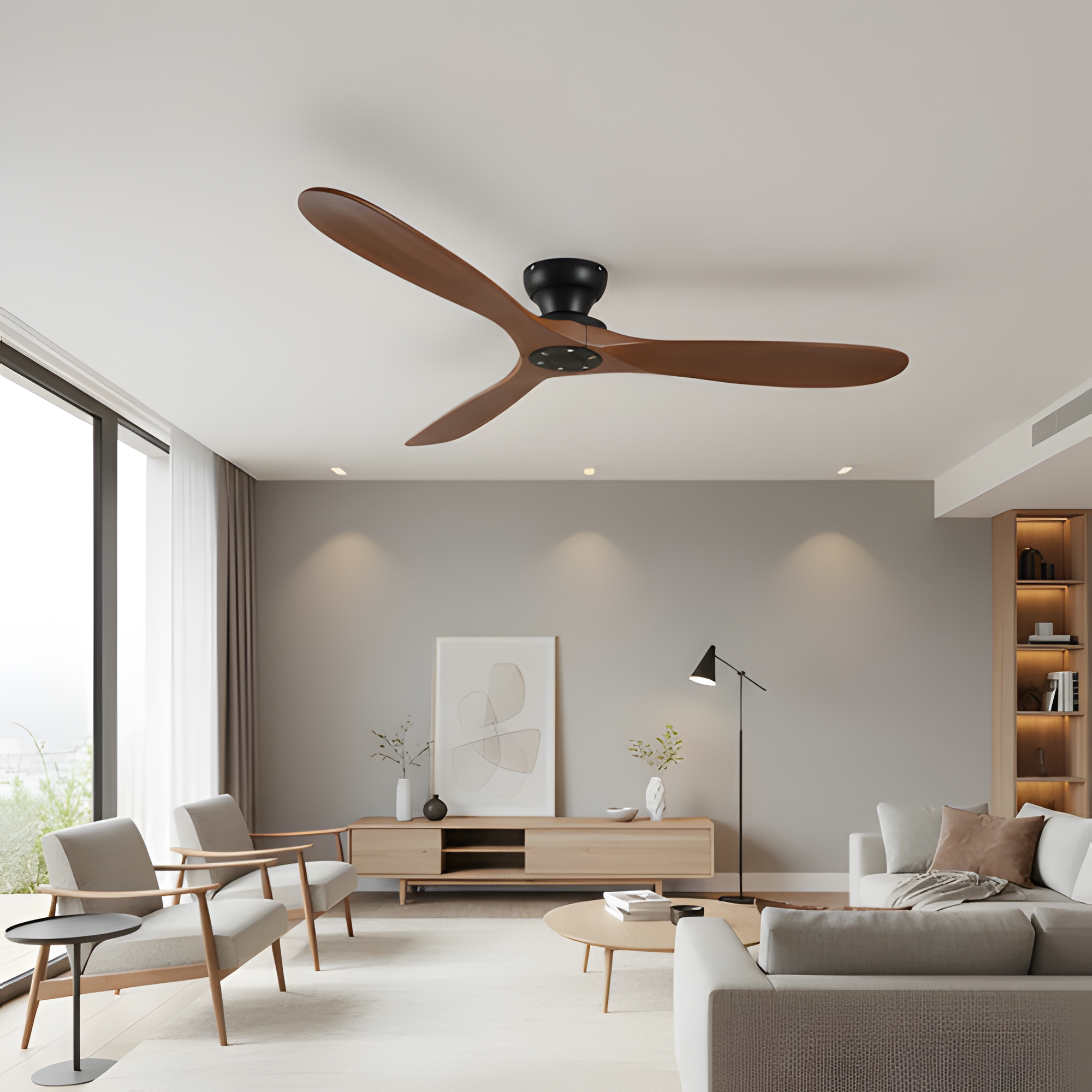 Ventilador De Techo Aero Wood - Elegancia