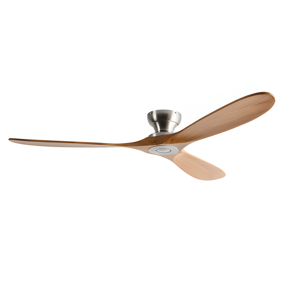 Ventilador de techo de madera maciza y LED - Elegancia