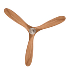 Ventilador de techo de madera maciza y LED - Elegancia