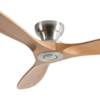 Ventilador de techo de madera maciza y LED - Elegancia