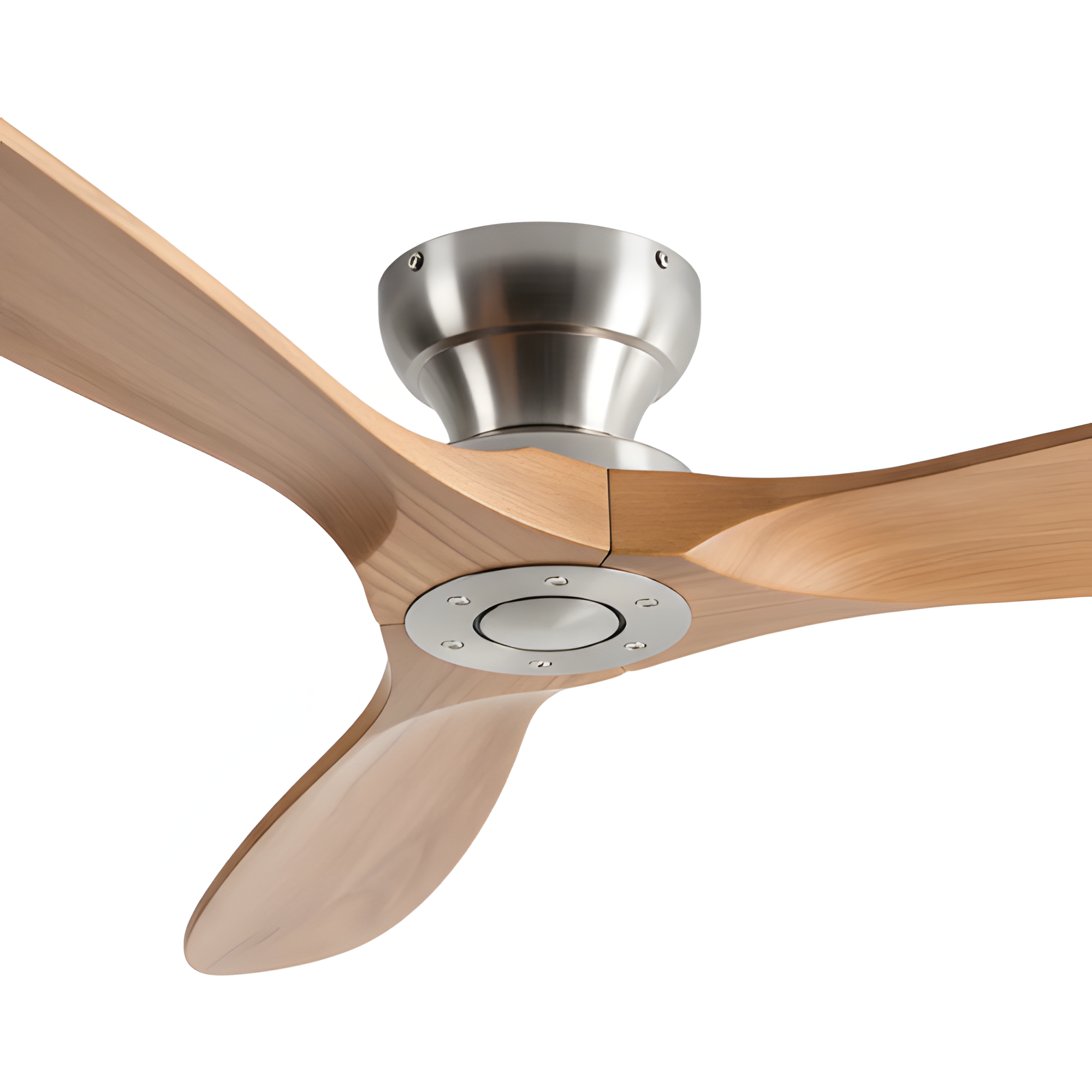 Ventilador de techo de madera maciza y LED - Elegancia