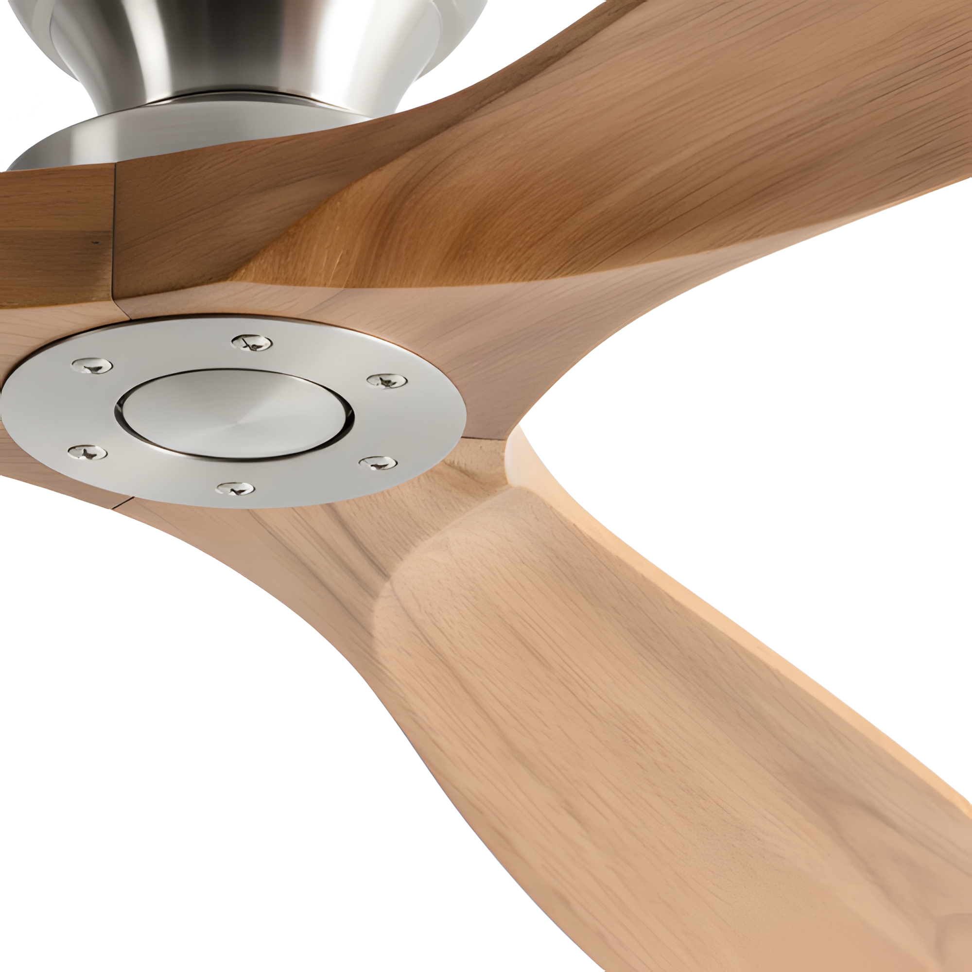 Ventilador de techo de madera maciza y LED - Elegancia