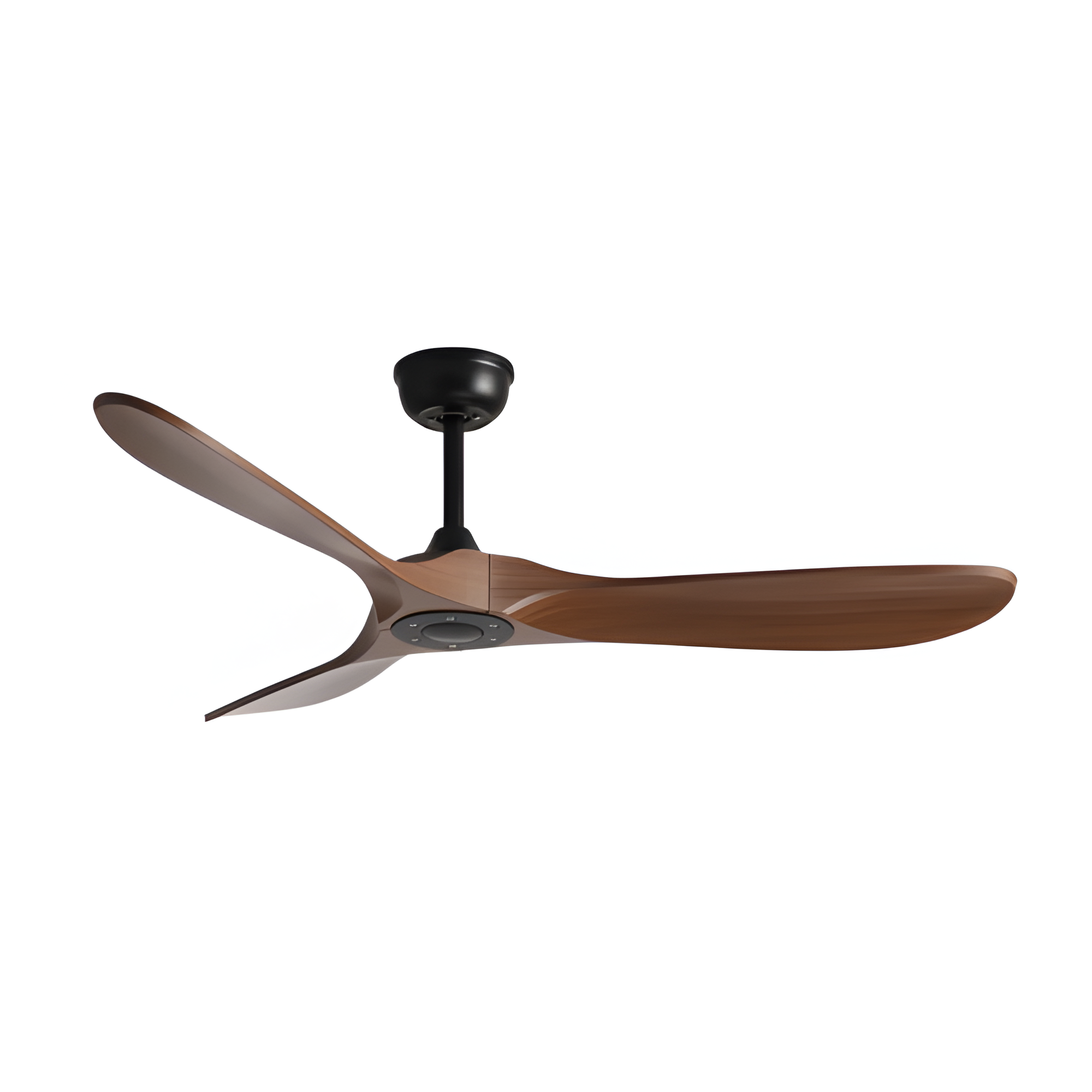 Ventilador de techo vintage de madera Y negro - Elegancia