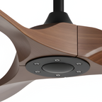 Ventilador de techo vintage de madera Y negro - Elegancia