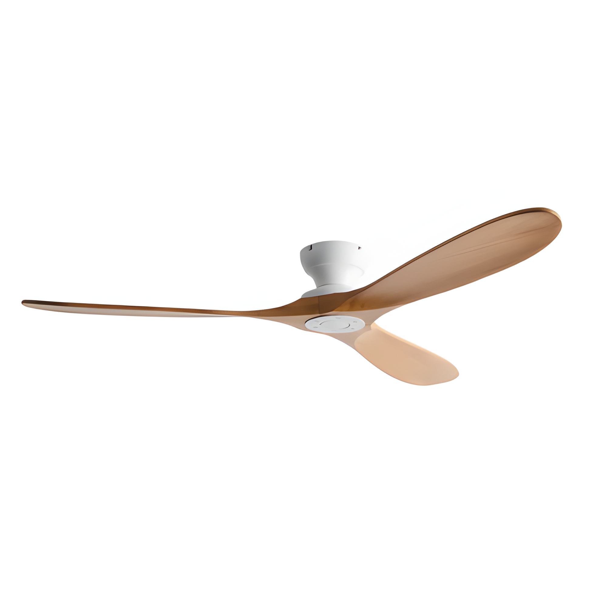 Ventilador De Techo Con Acabado En Madera Natural - Estetica Moderna