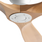 Ventilador De Techo Con Acabado En Madera Natural - Estetica Moderna