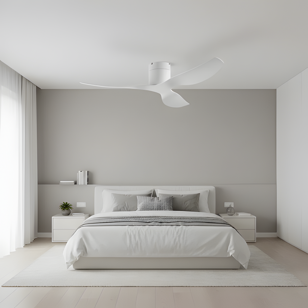 Ventilador de techo blanco ultradelgado - Estilo Minimalista