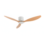 Ventilador de techo en tono madera claro - Contraste Suave