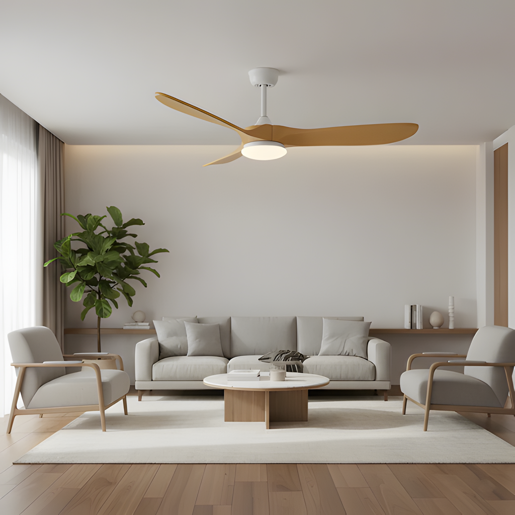 Ventilador de techo avelin wood - Minimalista y reversible
