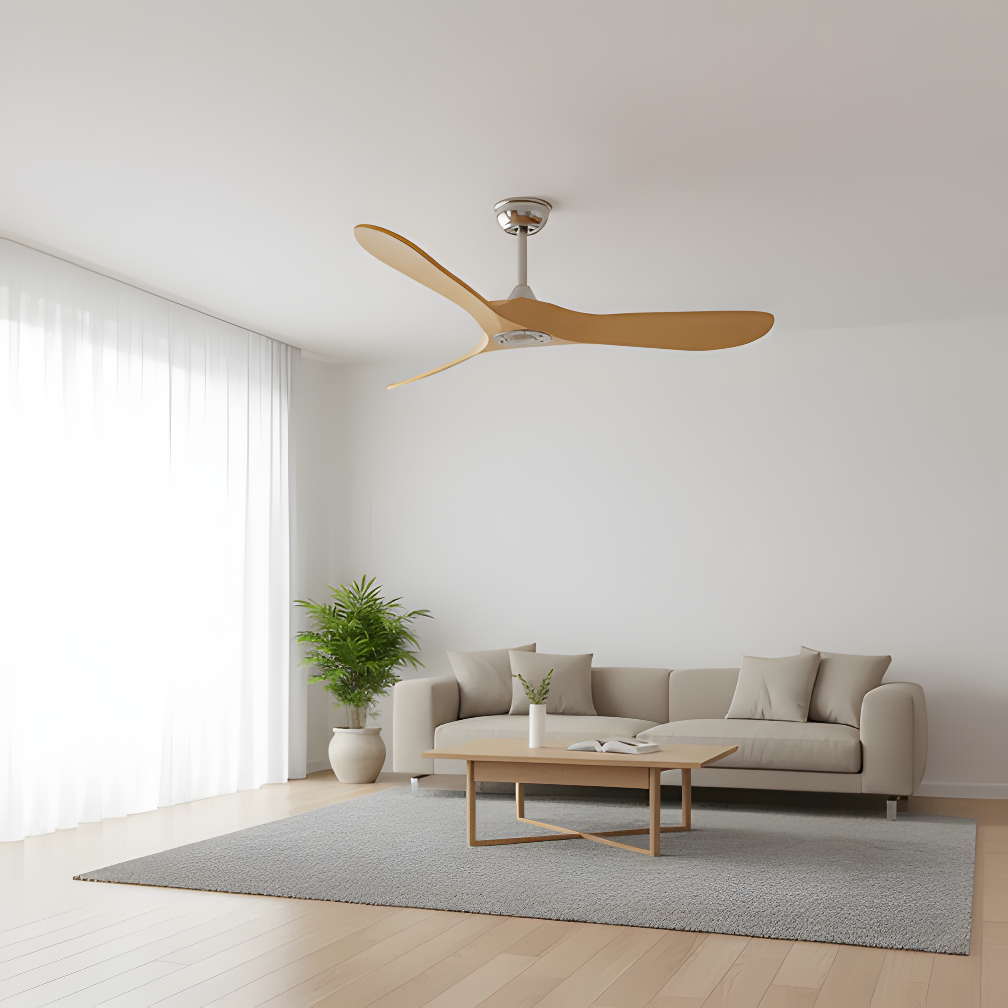 Ventilador De Techo Arlen Wood - Moderno y reversible