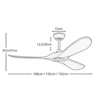 Ventilador De Techo Arlen Wood - Moderno y reversible