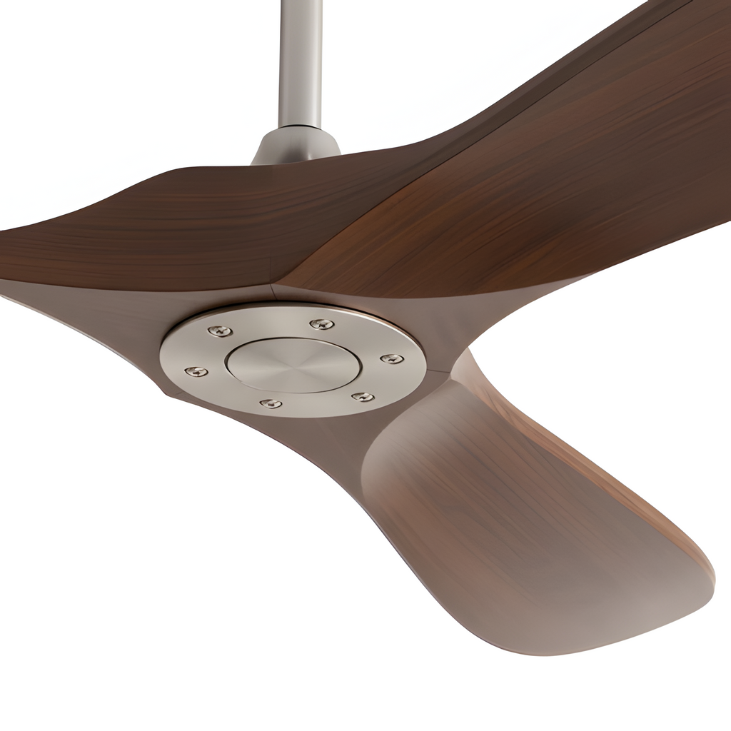 Ventilador De Techo Rowan Dark Wood - Moderno y reversible