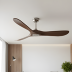 Ventilador De Techo Rowan Dark Wood - Moderno y reversible