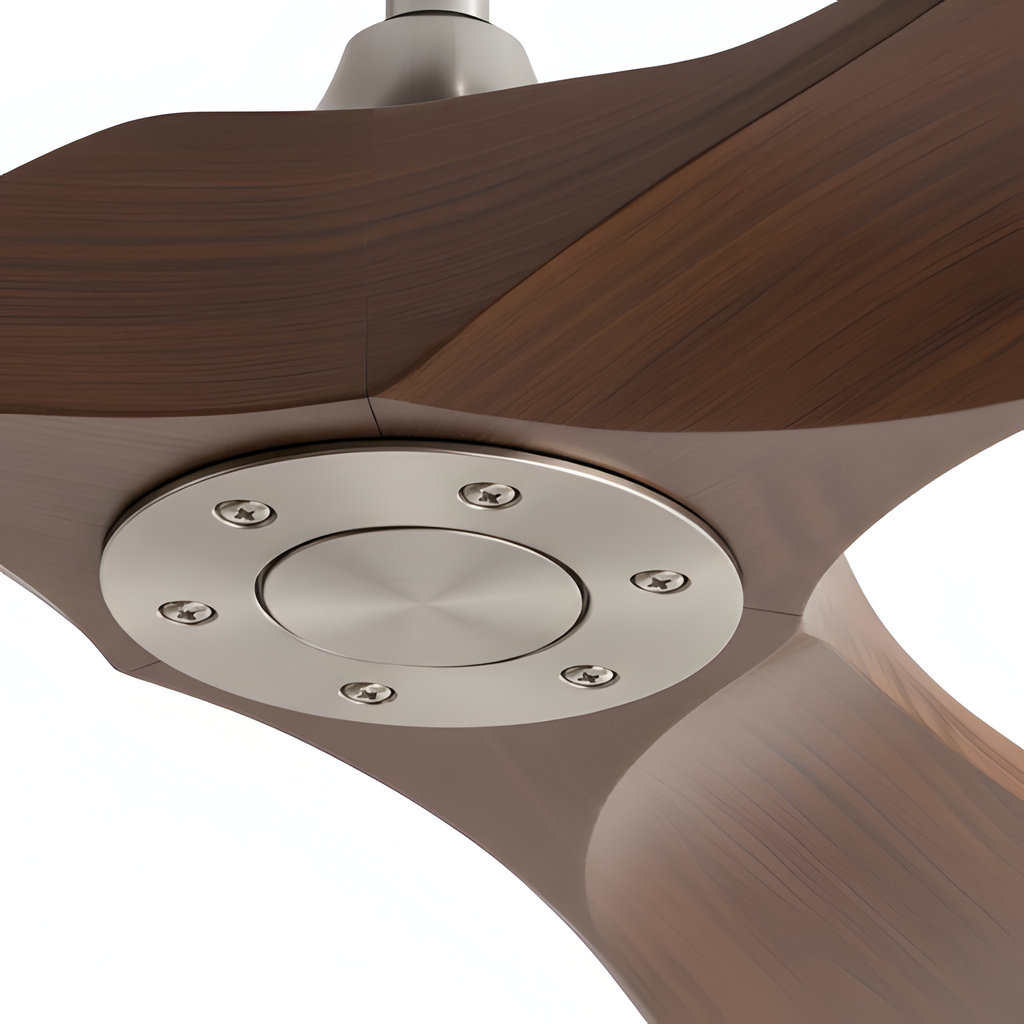 Ventilador De Techo Rowan Dark Wood - Moderno y reversible