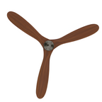 Ventilador De Techo Rowan Dark Wood - Moderno y reversible