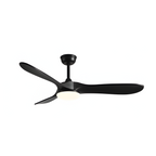 Ventilador de techo integrado negro mate - Reversible