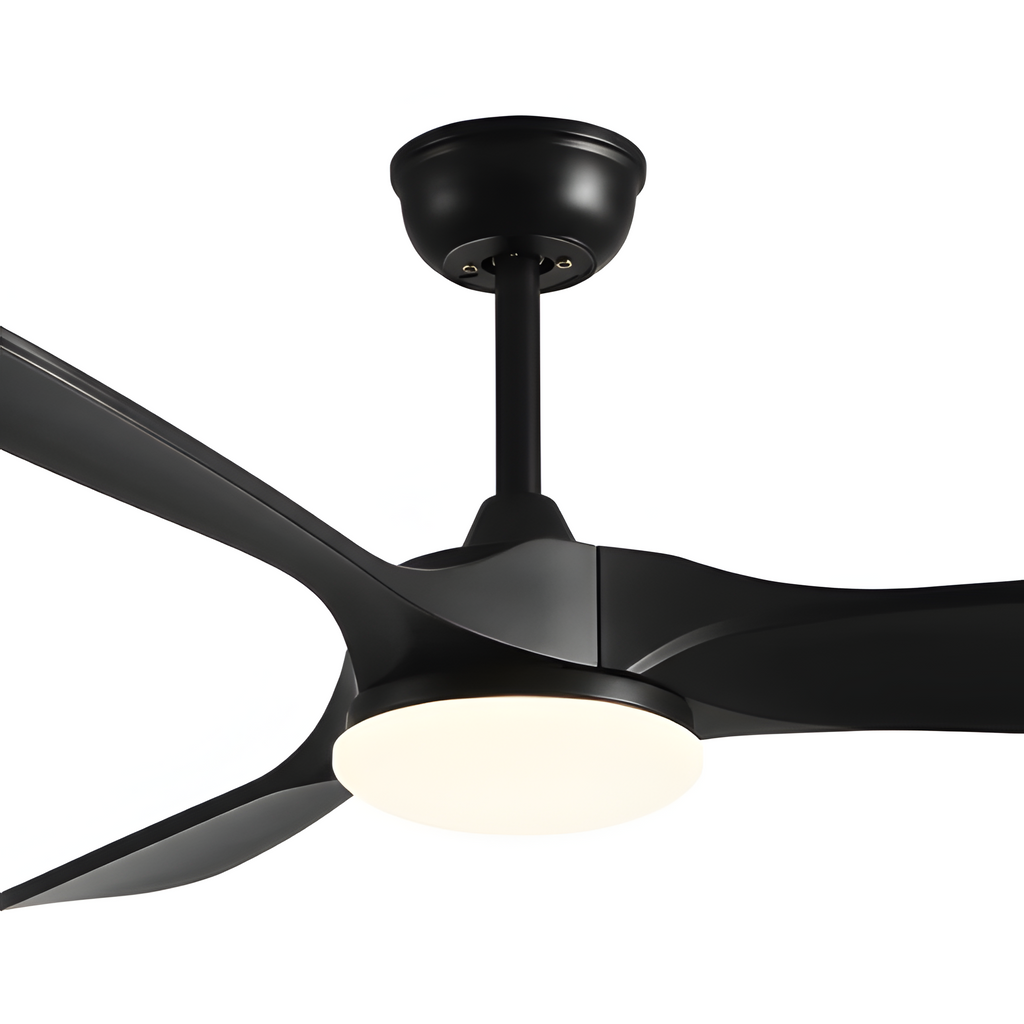 Ventilador de techo integrado negro mate - Reversible