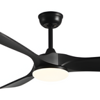 Ventilador de techo integrado negro mate - Reversible
