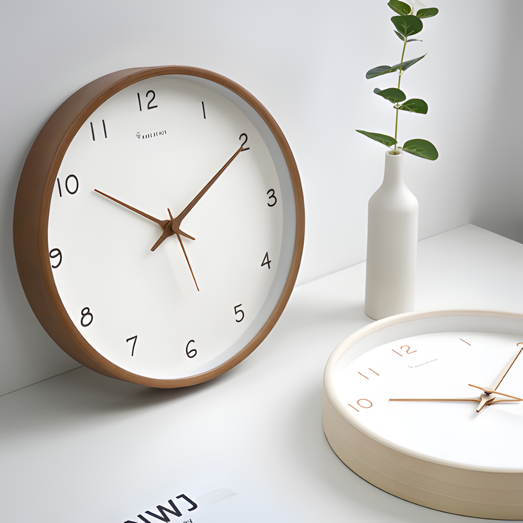 Reloj De Pared Minimalista Y Silencioso - Números Modernos