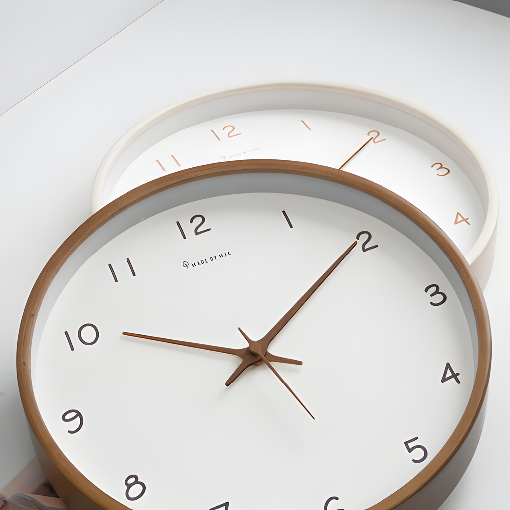 Reloj De Pared Minimalista Y Silencioso - Números Modernos