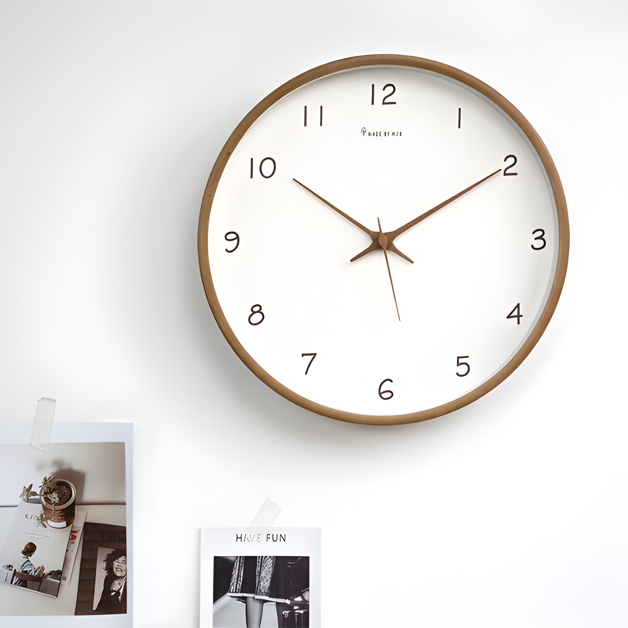 Reloj De Pared Minimalista Y Silencioso - Números Modernos