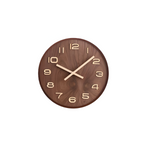 Reloj De Pared Minimalista De Madera Con Pantalla Numérica Y Clásica