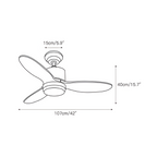 Ventilador De Techo Minimalista Y Moderno - Con Luz Integrada