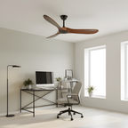 Ventilador De Techo Orgánico Moderno - Diseño De Aspas Curvas