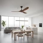 Ventilador De Techo Orgánico Moderno - Diseño De Aspas Curvas