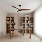 Ventilador De Techo Orgánico Moderno - Diseño De Aspas Curvas