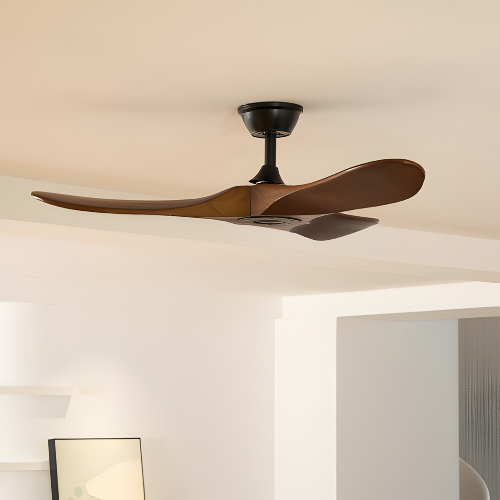 Ventilador De Techo Orgánico Moderno - Diseño De Aspas Curvas