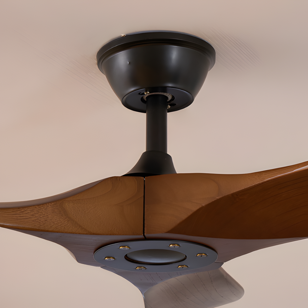Ventilador De Techo Orgánico Moderno - Diseño De Aspas Curvas