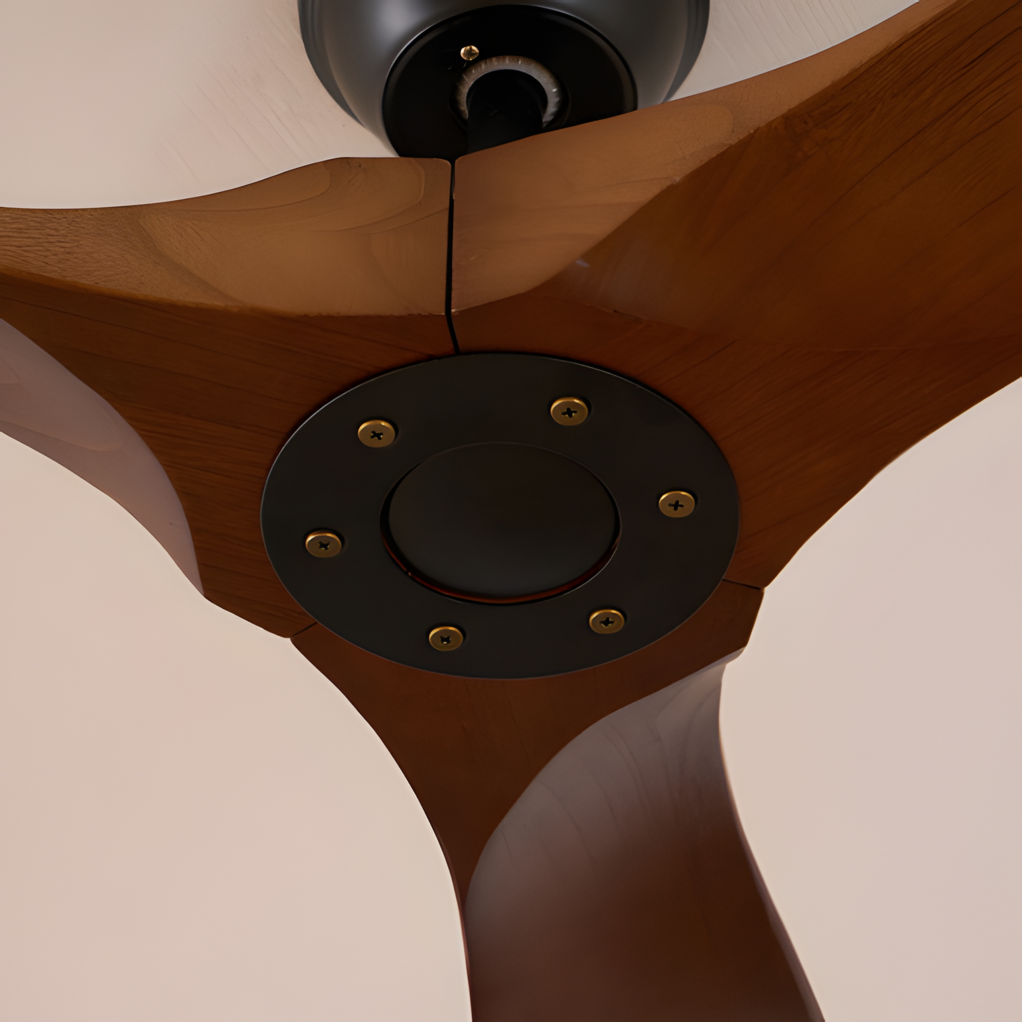 Ventilador De Techo Orgánico Moderno - Diseño De Aspas Curvas