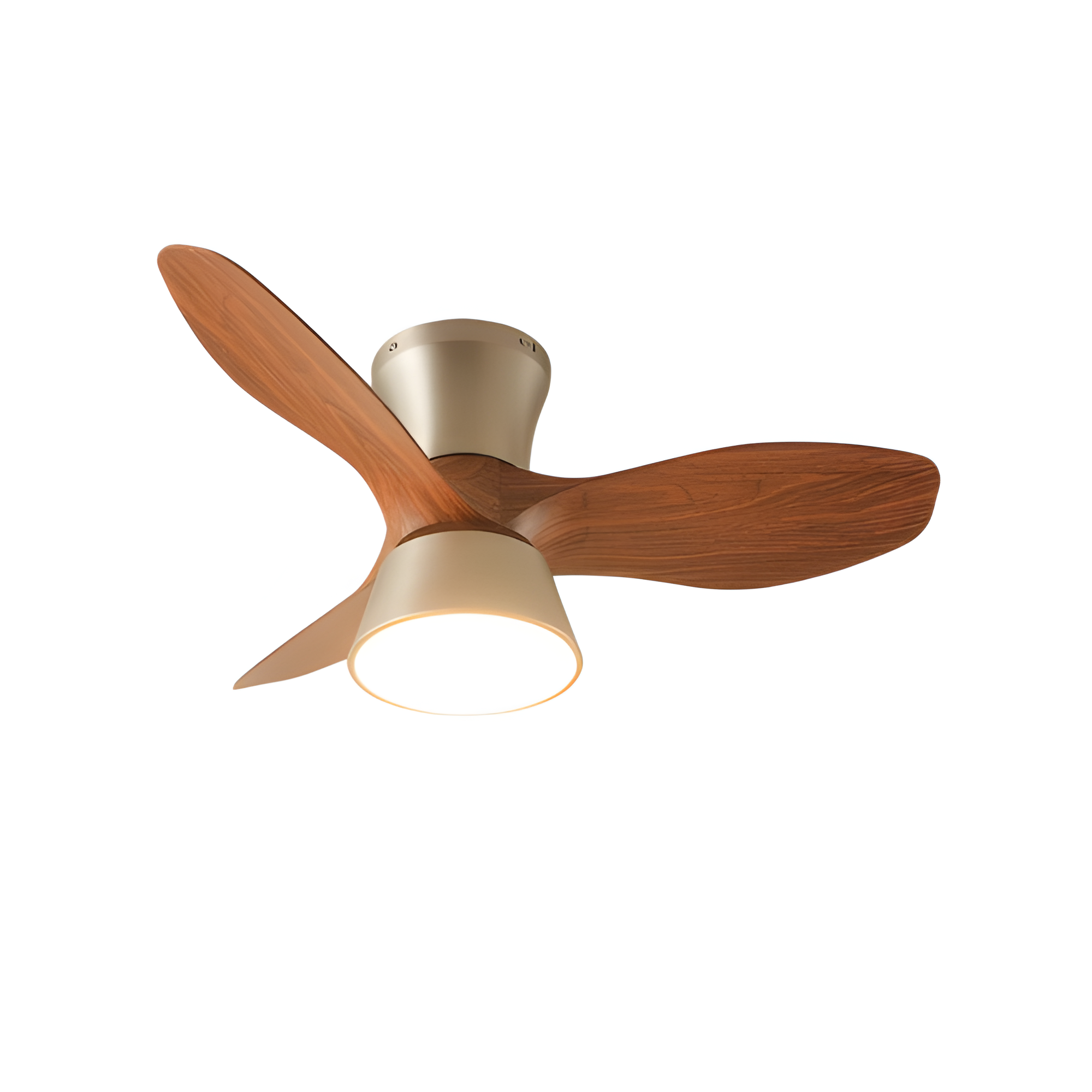 Ventilador De Techo Moderno De Madera - LED Integrado