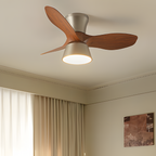 Ventilador De Techo Moderno De Madera - LED Integrado