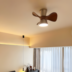 Ventilador De Techo Moderno De Madera - LED Integrado