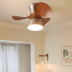 Ventilador De Techo Moderno De Madera - LED Integrado