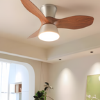 Ventilador De Techo Moderno De Madera - LED Integrado