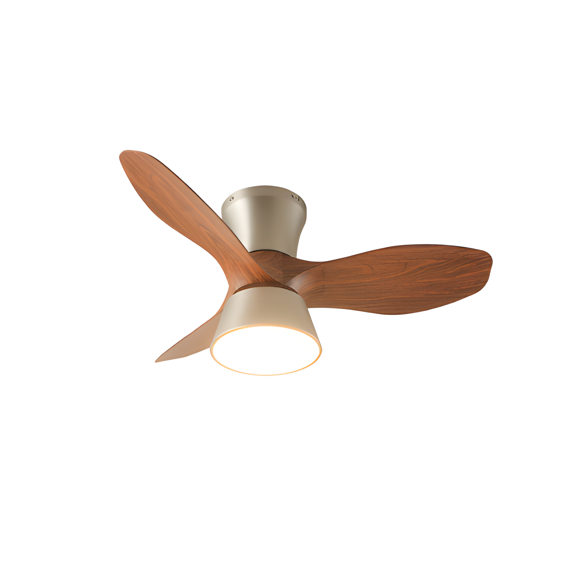 Ventilador De Techo Moderno De Madera - LED Integrado