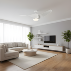 Ventilador De Techo Minimalista Y Moderno - LED Integrado