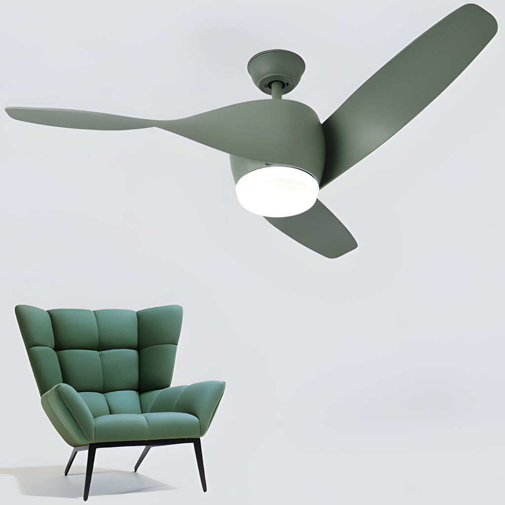 Ventilador De Techo Minimalista Y Moderno - LED Integrado
