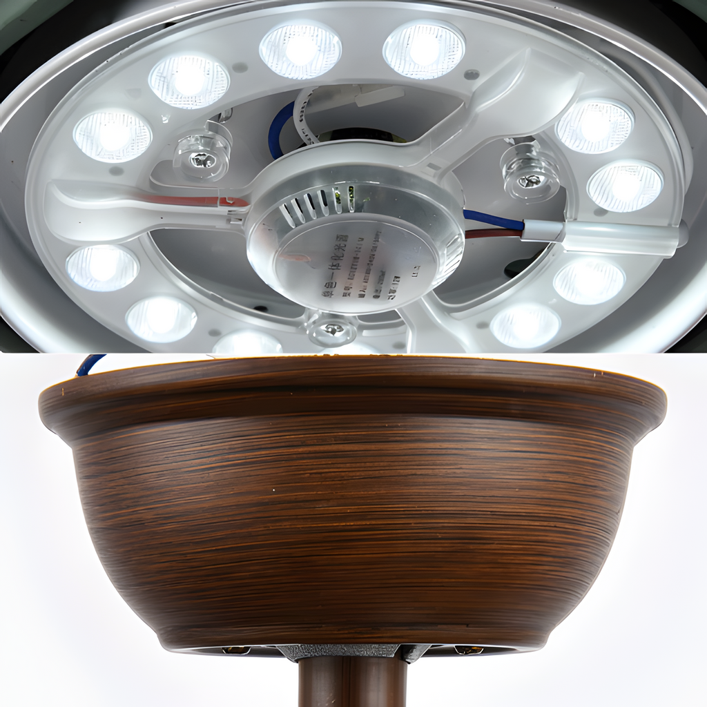 Ventilador De Techo Minimalista Y Moderno - LED Integrado