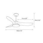 Ventilador De Techo Minimalista Y Moderno - Con Luz Integrada