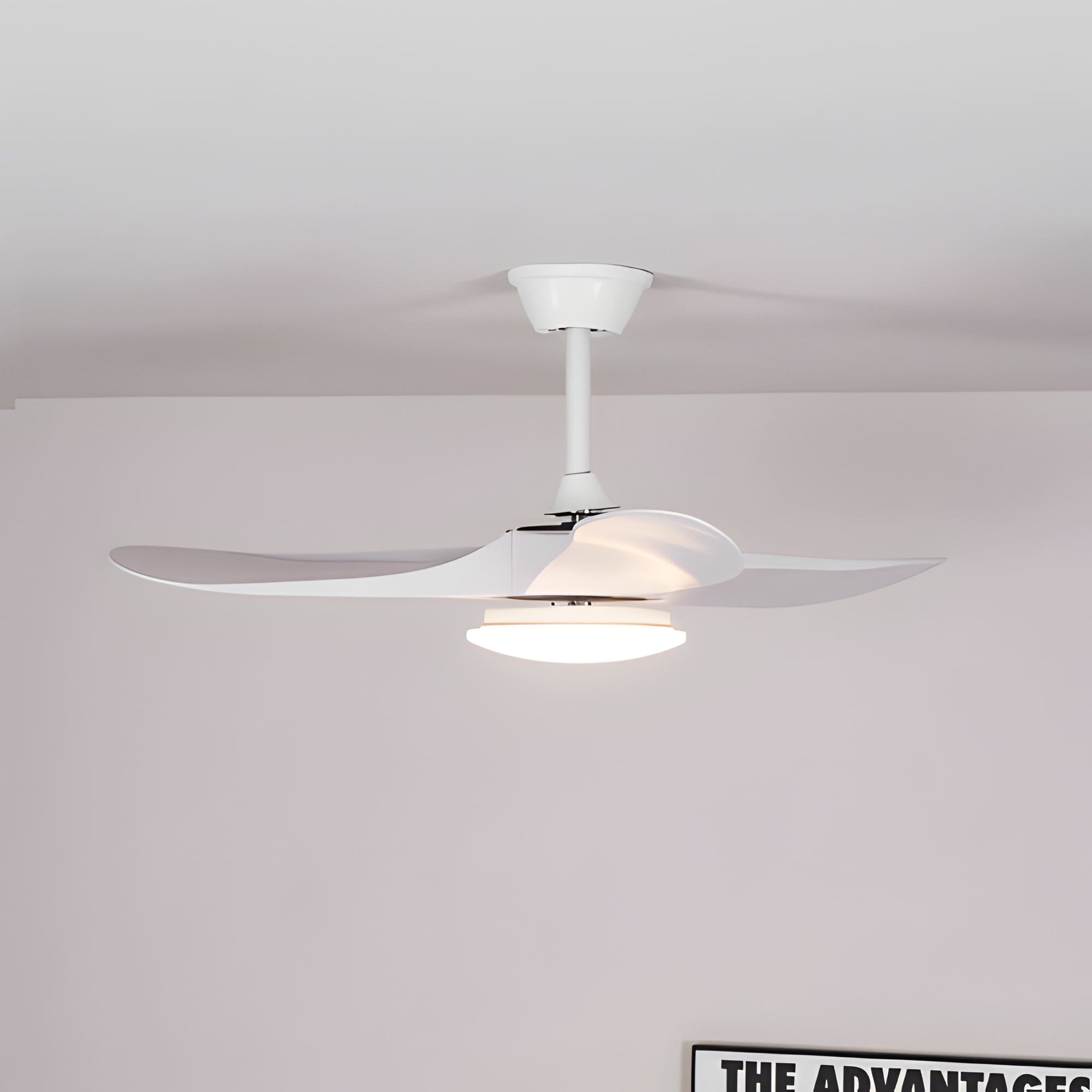 Ventilador De Techo Minimalista Y Moderno - Con Luz Integrada