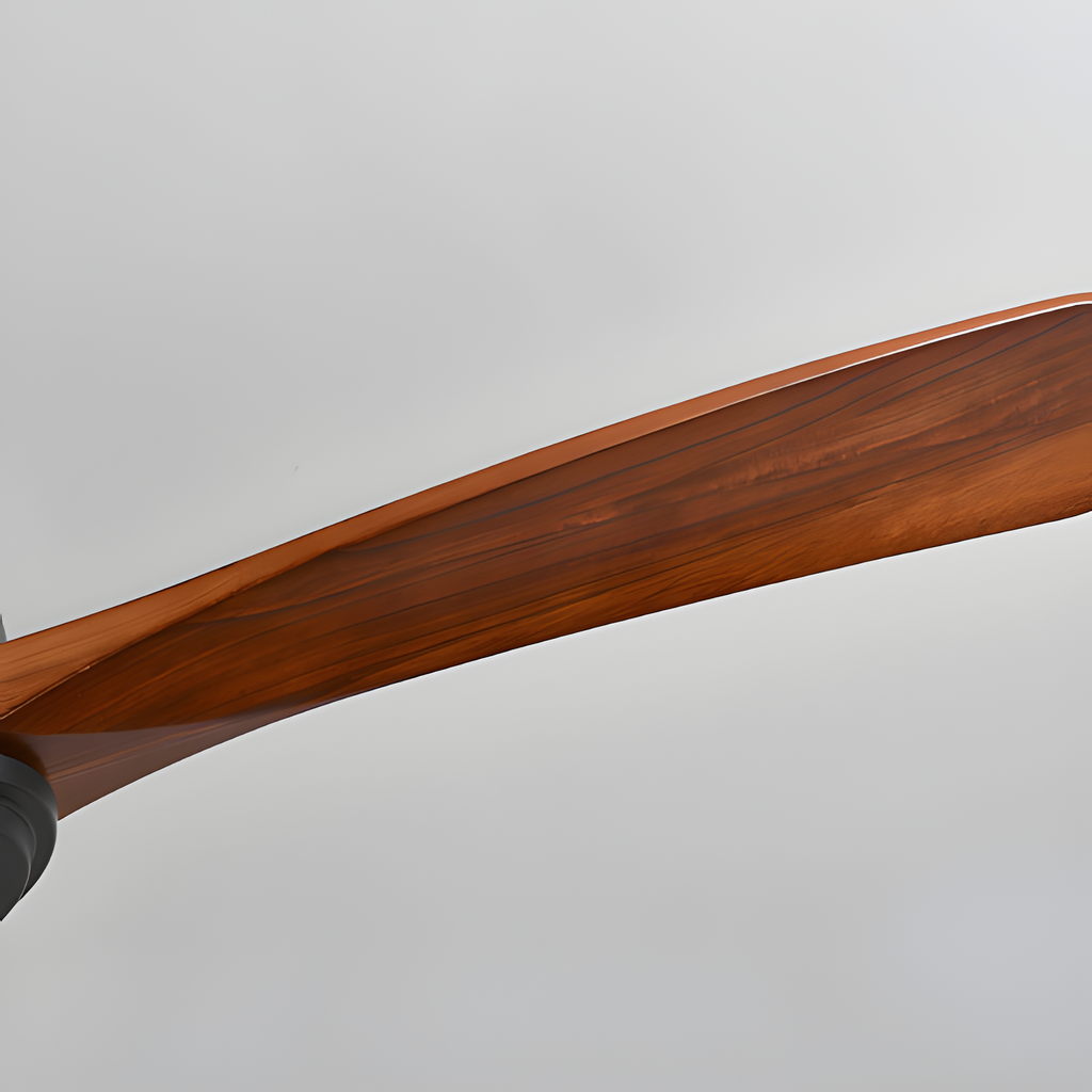 Ventilador De Techo Moderno De Madera - Con Luz Integrada