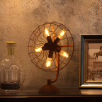 Lámpara De Mesa Industrial De Estilo Steampunk - Óxido Antiguo