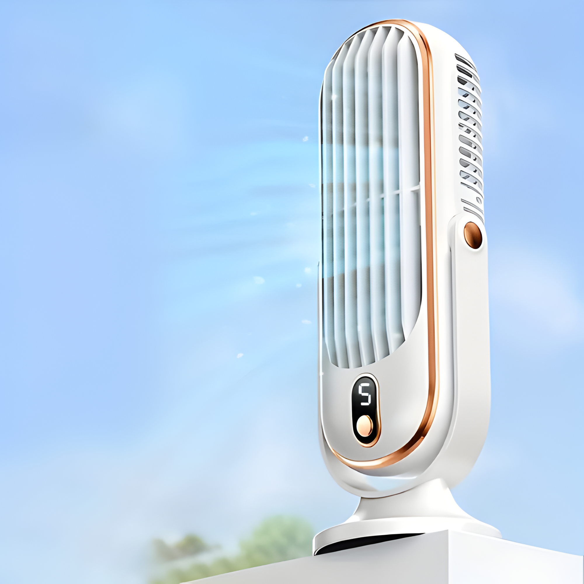 Ventilador Portátil Moderno - Pantalla Digital
